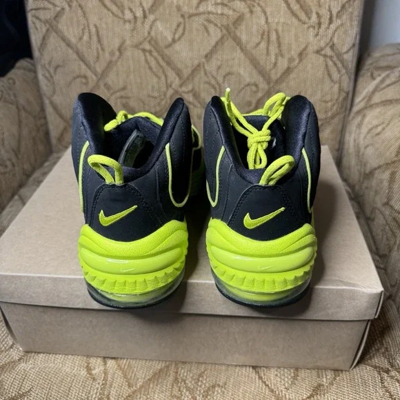 Size 10.5 - Nike Air Penny 2 II LE Cyber Volt Neon Green Black 2012‎ 535600-003